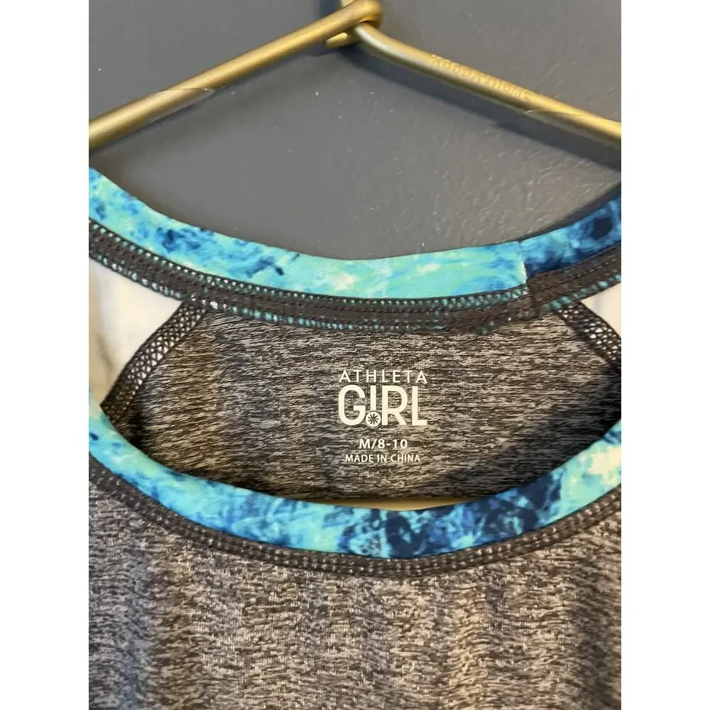 Athleta Girl Marble Short‎ Sleeve Swim shirt